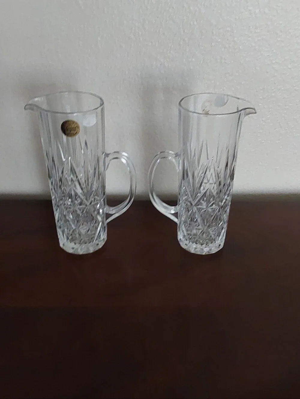 Vintage Cristal D'Arques Chantilly Lead Crystal‎ Peacher - Clear (Set of 2)